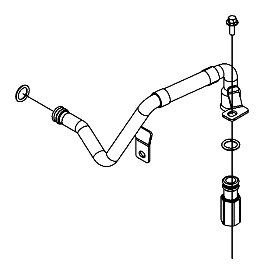 View 68213517AA Engine Coolant Overflow Hose Full-Sized Product Image