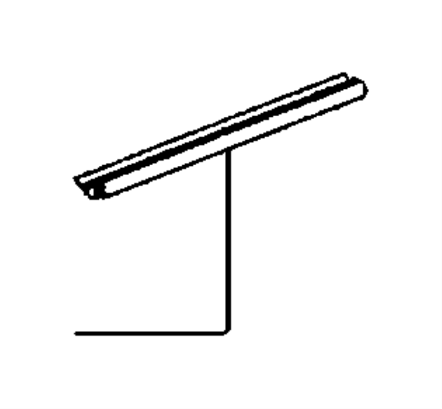 View 55395710AB WEATHERSTRIP. DOOR BELT INNER. Rear door. Right.  Full-Sized Product Image