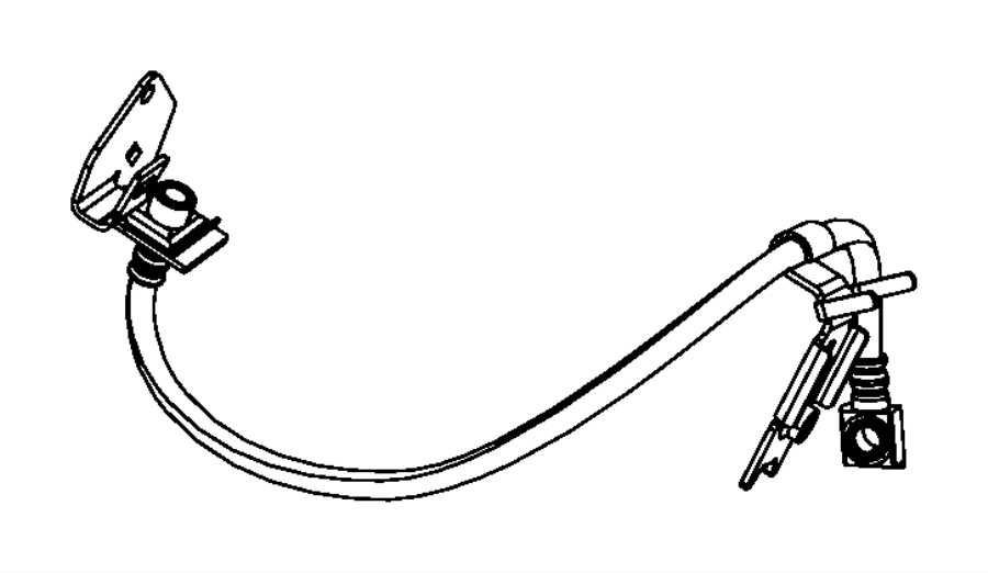 View 05140865AA BRACKET. Brake Hose. Left, Right, Right Front.  Full-Sized Product Image