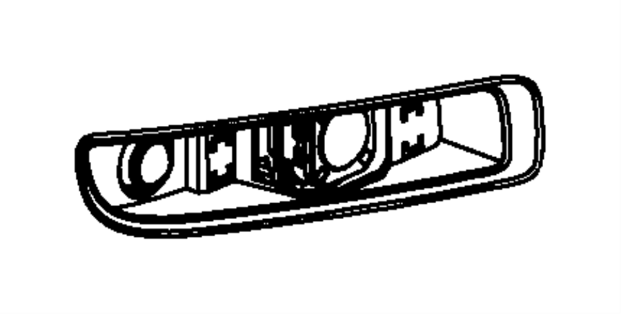 View 68071976AA FASCIA. Front. Primed.  Full-Sized Product Image