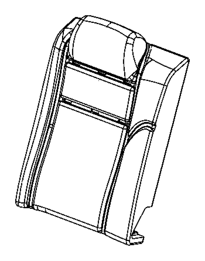 View 68104310AA FOAM. Seat Back.  Full-Sized Product Image