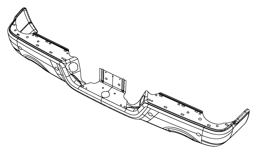 View 68049781AB Bumper Face Bar Full-Sized Product Image