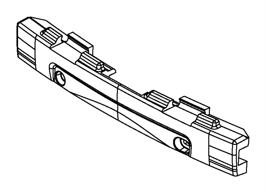 View 68100244AA Bumper Impact Absorber (Front) Full-Sized Product Image
