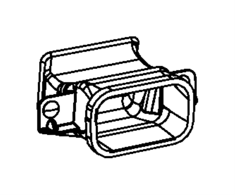 View 55056931AB Instrument Panel Air Duct (Rear) Full-Sized Product Image