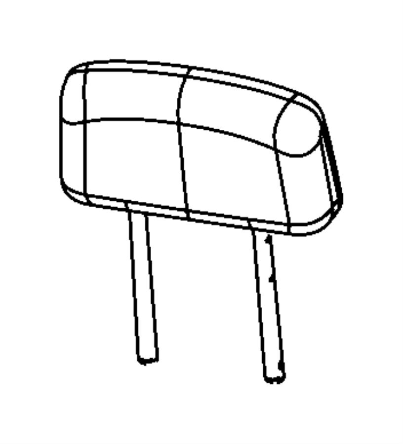 View 5NA75HL1AA Headrest (Rear) Full-Sized Product Image