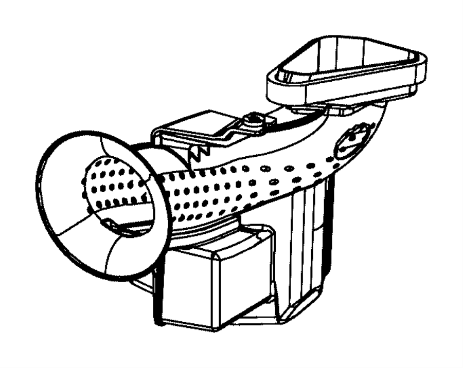 View 68240431AA Air. Hose. Duct. Inlet. (Front, Lower) Full-Sized Product Image