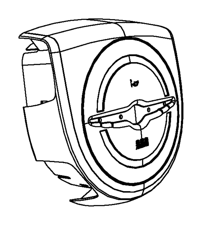 View 1WC55DX9AD AIR BAG. DRIVER.  Full-Sized Product Image