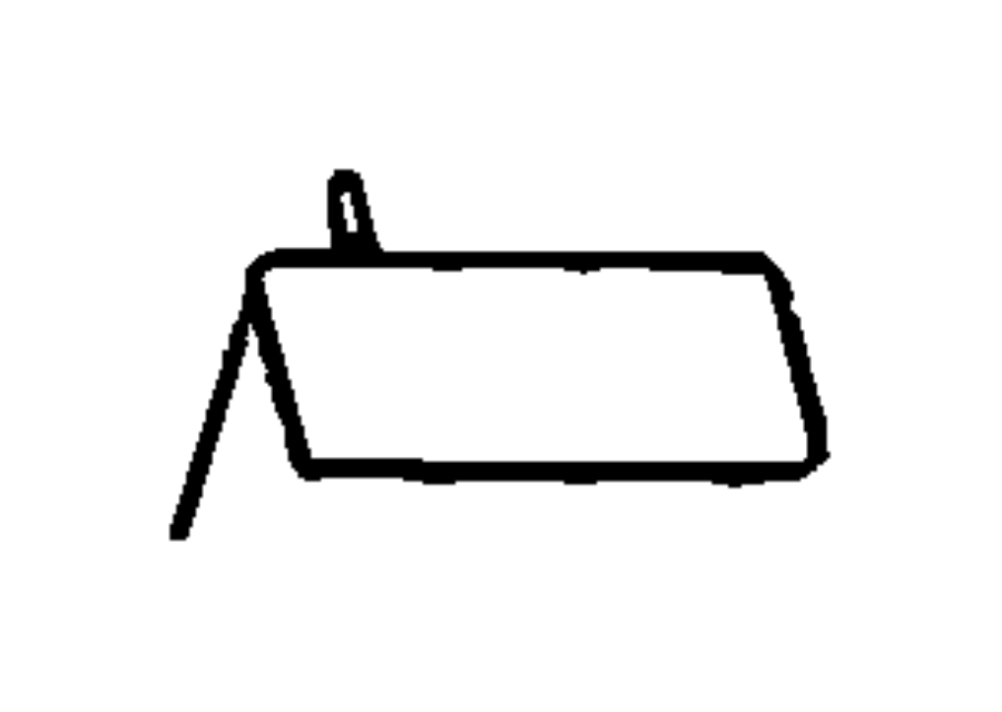 View 05271890AA LABEL. Air Bag Warning. Spanish. Mexico, Sun Visor.  Full-Sized Product Image