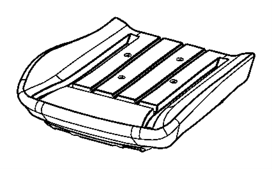 View 68148807AA FOAM. Seat Cushion. Left.  Full-Sized Product Image