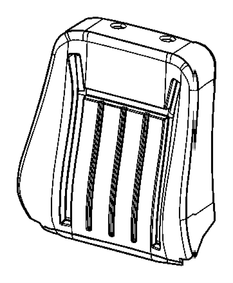 View 68109967AB FOAM. Seat Back. Front. Left.  Full-Sized Product Image
