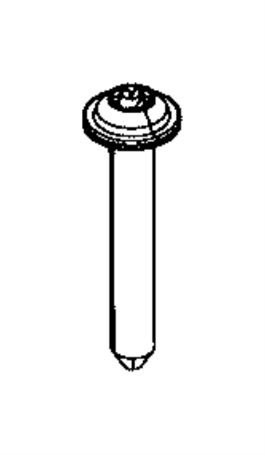 View 68184726AA BOLT. Internal Torx, Torx. M6x40.00mm. Fuel Rail To Manifold, Mounting, Throttle Body To Intake Manifold.  Full-Sized Product Image