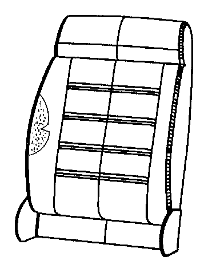 View 68194425AA Seat Back Cushion Full-Sized Product Image