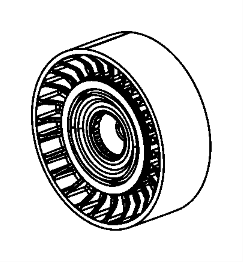 Ram 1500 Pulley. Idler - 04627312aa 