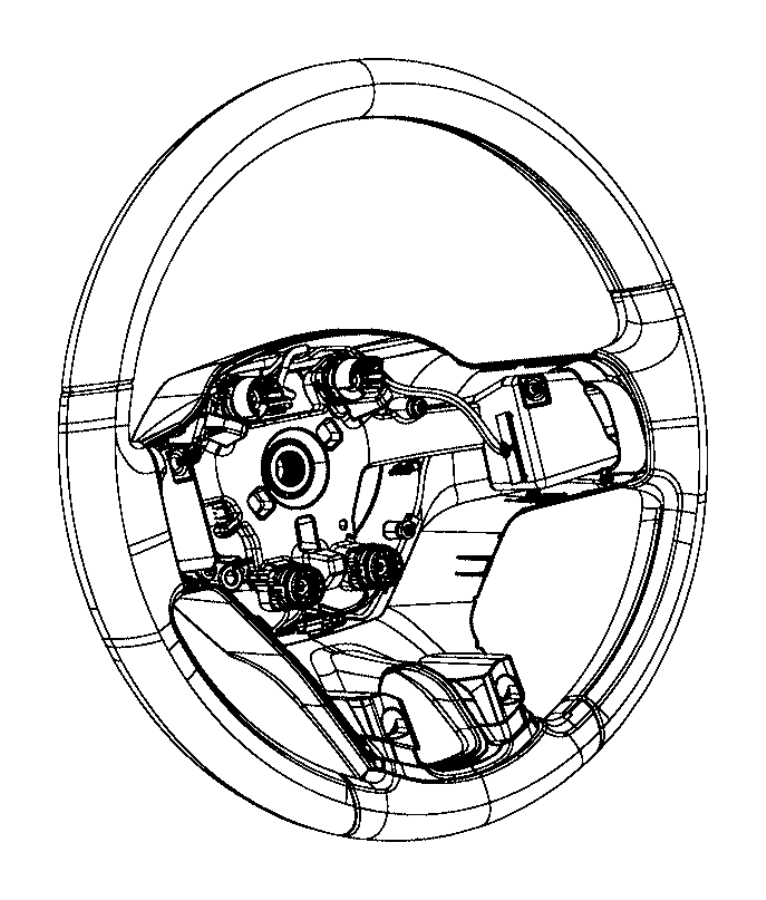 View 5NH65LU7AA WHEEL. Steering.  Full-Sized Product Image