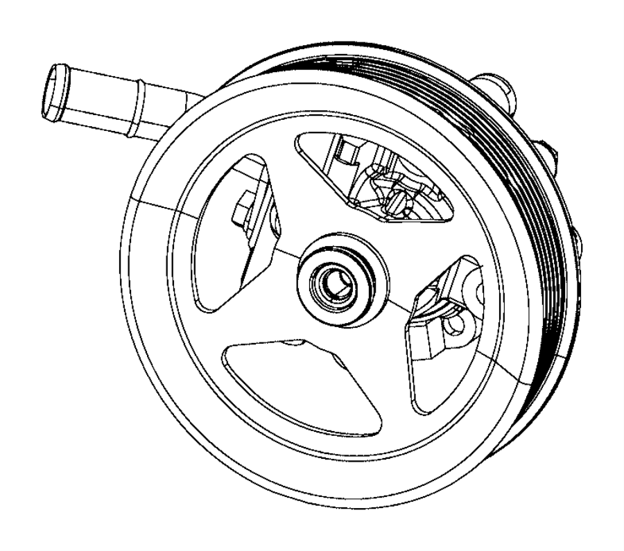 View 68193091AB PUMP. Power Steering. Remanufactured.  Full-Sized Product Image