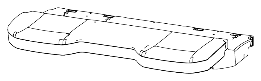 View 68050741AA Seat. Cushion. FOAM.  Full-Sized Product Image