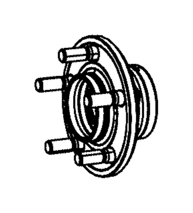 View 68302651AA Wheel Bearing and Hub Assembly (Front) Full-Sized Product Image