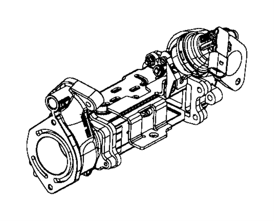 View 68150056AE COOLER KIT. EGR Valve.  Full-Sized Product Image