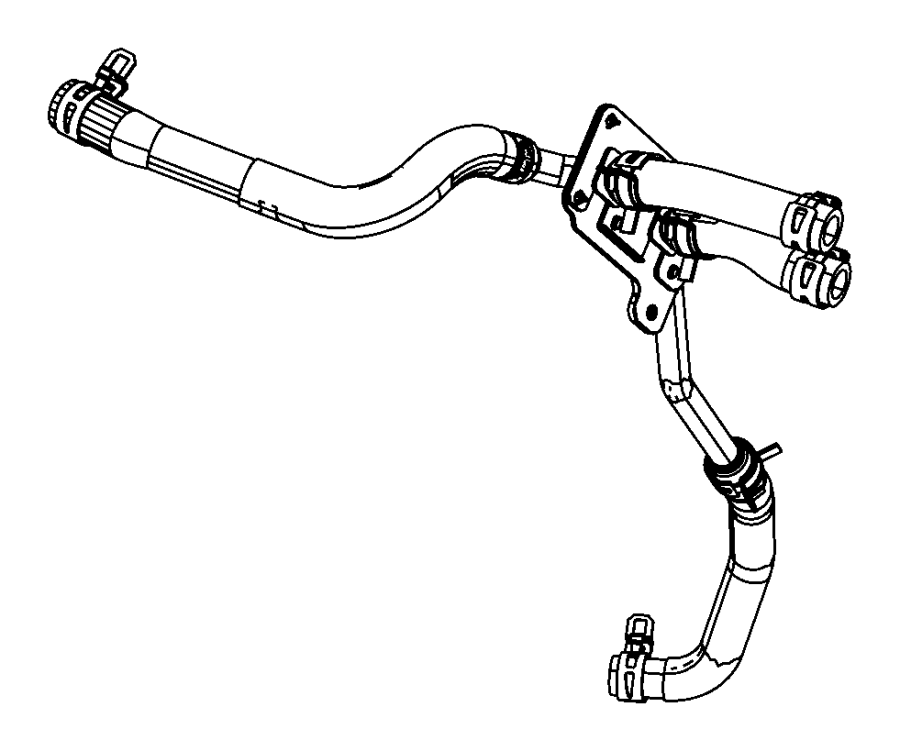 View 55038040AJ HVAC Heater Hose Assembly Full-Sized Product Image