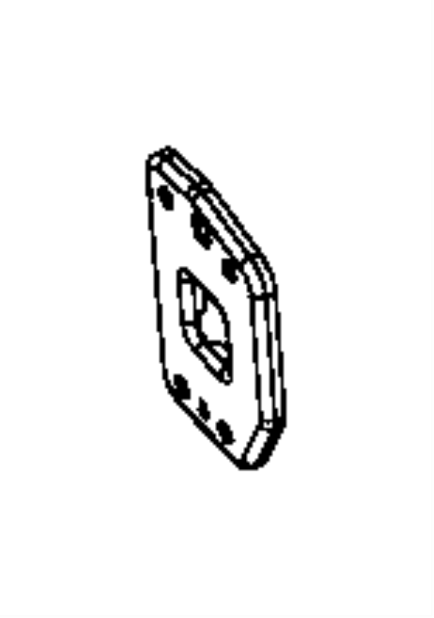 View 68081948AB Bumper Impact Bar Bracket (Front) Full-Sized Product Image