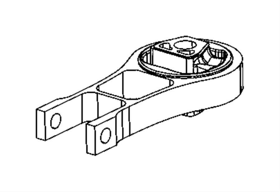 View 68240438AA Mount. Transmission. (Rear) Full-Sized Product Image