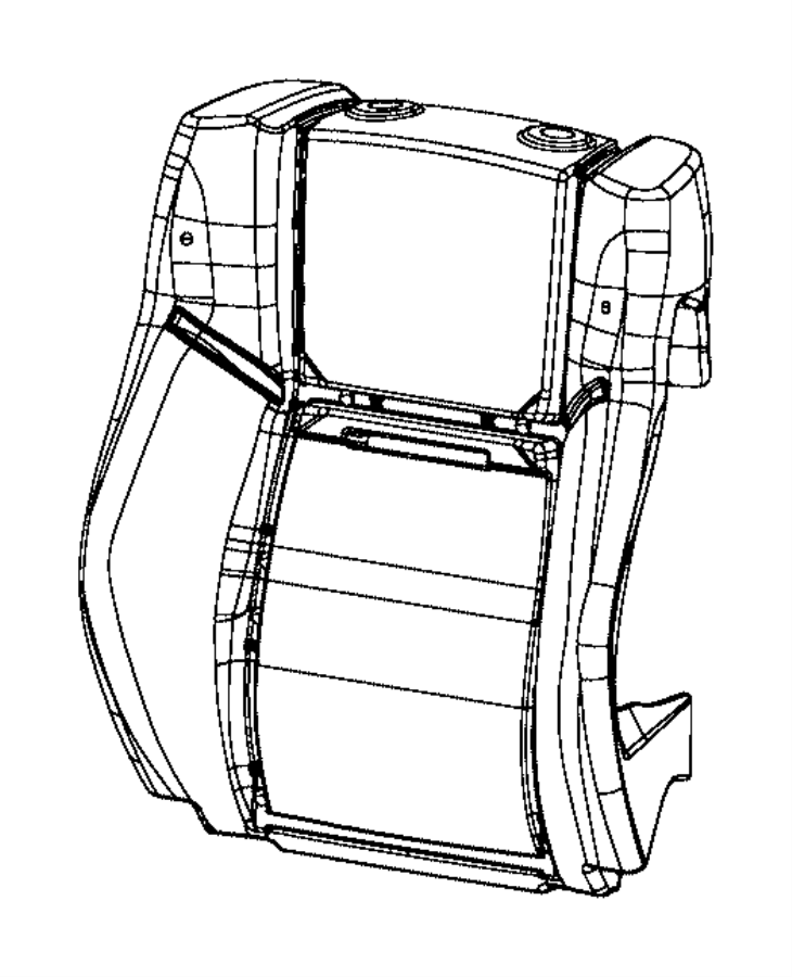 View 68154406AB FOAM. Seat Back. Right.  Full-Sized Product Image
