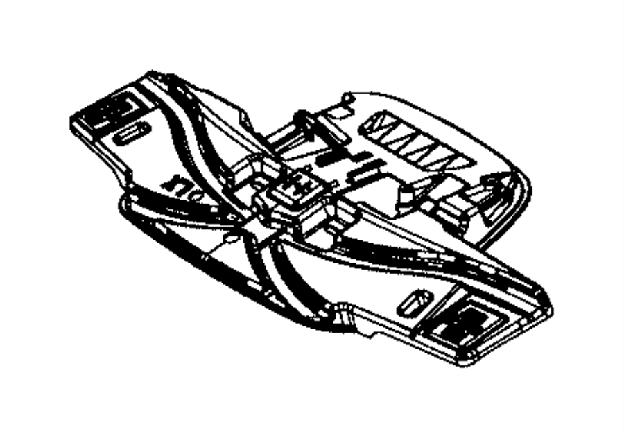 View 05108265AC RETAINER. Overhead Console. Export.  Full-Sized Product Image