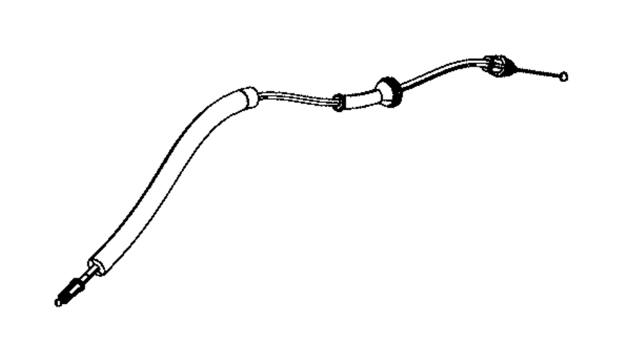 View 68248738AF CABLE. Outside Handle. Left, Right, Used for: Right and Left.  Full-Sized Product Image