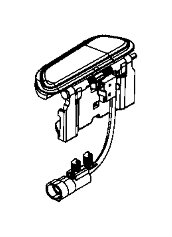 View 1WE07LCCAB COVER. Handle. Left.  Full-Sized Product Image