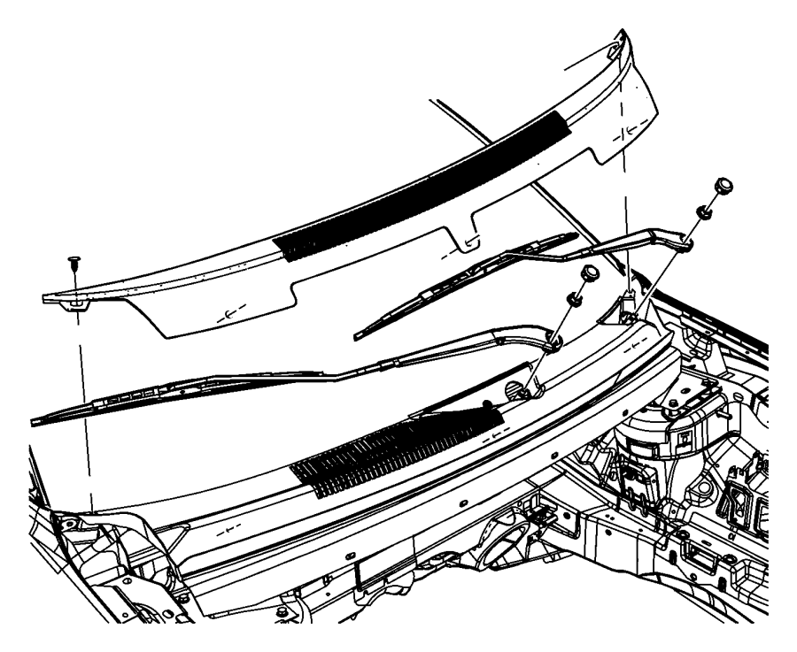 View 68235440AA BLADE. Front Wiper. Left.  Full-Sized Product Image