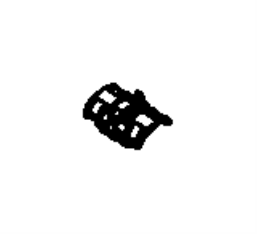 View 04610172AB BRACKET, CLIP, SLEEVE. Cushion, Hinged Spacer. Export, Front, Mexico.  Full-Sized Product Image