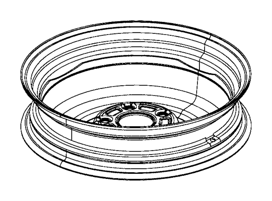 View 68294318AA WHEEL. Steel. Export.  Full-Sized Product Image