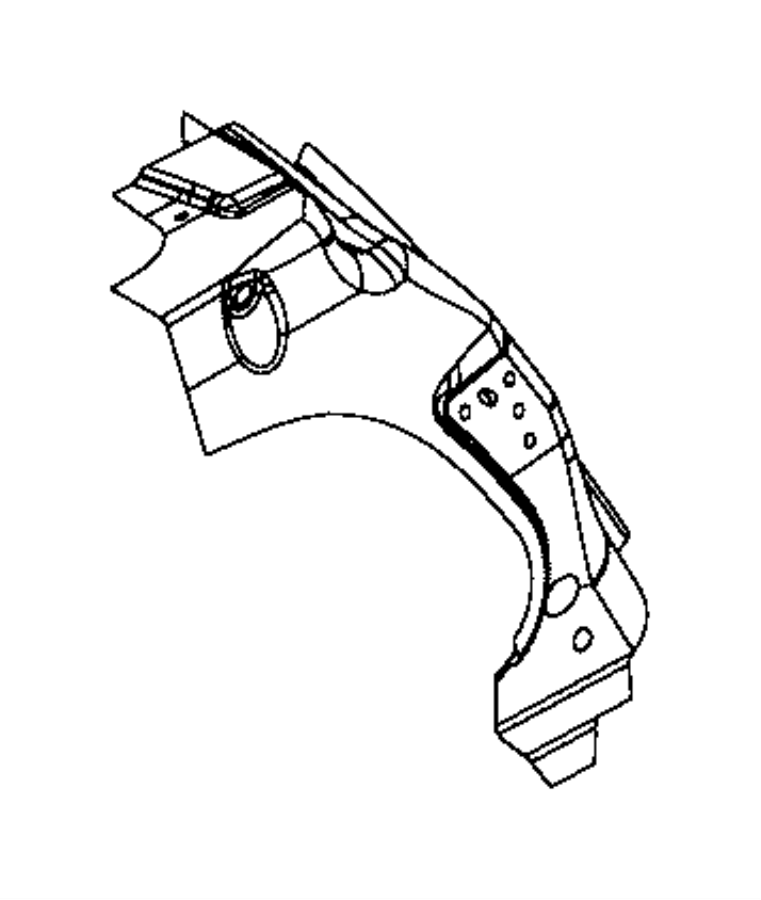 View 04894728AD REINFORCEMENT. D Pillar Upper. Right.  Full-Sized Product Image