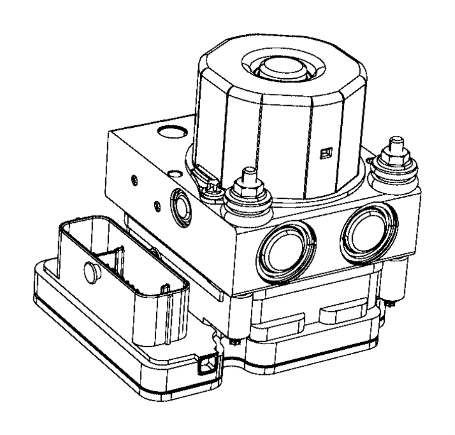 View 68322072AA ABS Control Module Full-Sized Product Image