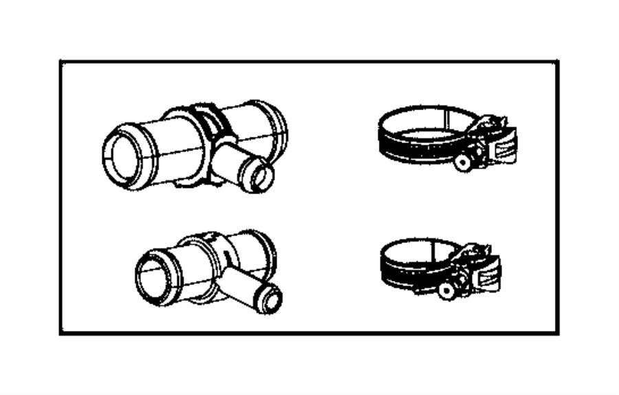 View 52014856AE HVAC Heater Hose Full-Sized Product Image