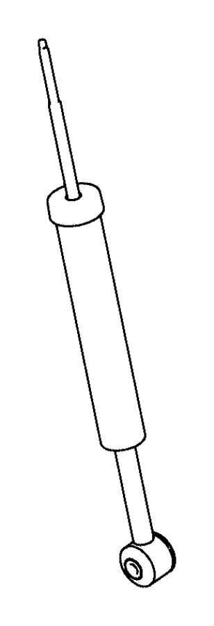 View 68260193AB SHOCK ABSORBER. Suspension. Rear.  Full-Sized Product Image