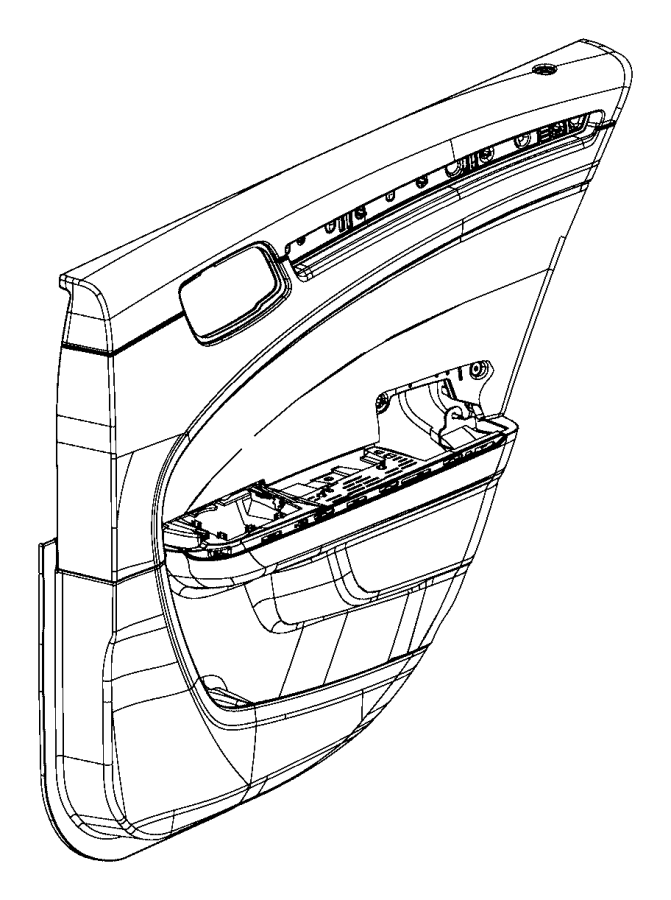 View 5PF821X9AI PANEL, PANEL ASSEMBLY. Rear Door Trim. Right.  Full-Sized Product Image