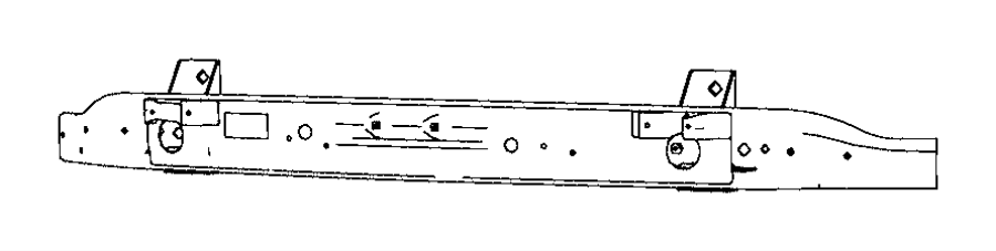View 68312699AA Bumper Impact Bar (Front, Lower) Full-Sized Product Image