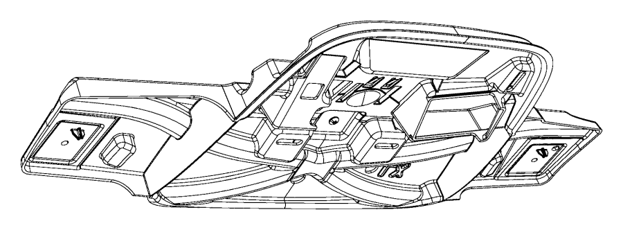 View 05108266AC RETAINER. Overhead Console.  Full-Sized Product Image