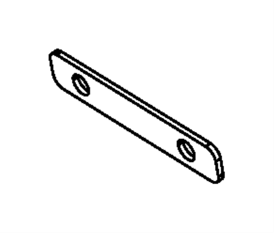 View 05038672AA TIE BAR. EXHAUST MANIFOLD. Lower, Lower Front. Used for: Right And Left. Side.  Full-Sized Product Image