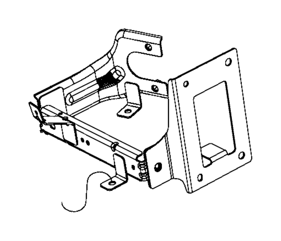View 5043097AB Bracket. Radiator. Mount.  Full-Sized Product Image