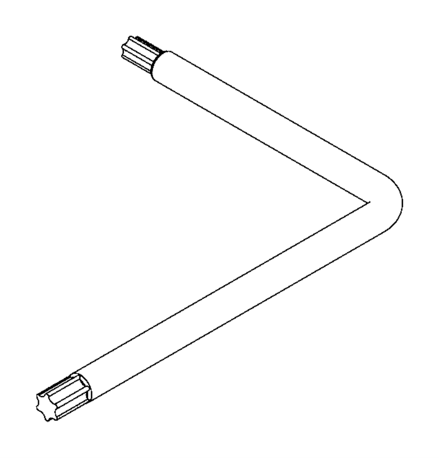 View 68273237AA WRENCH. Sunroof, Wheel Lug Nut. Export.  Full-Sized Product Image