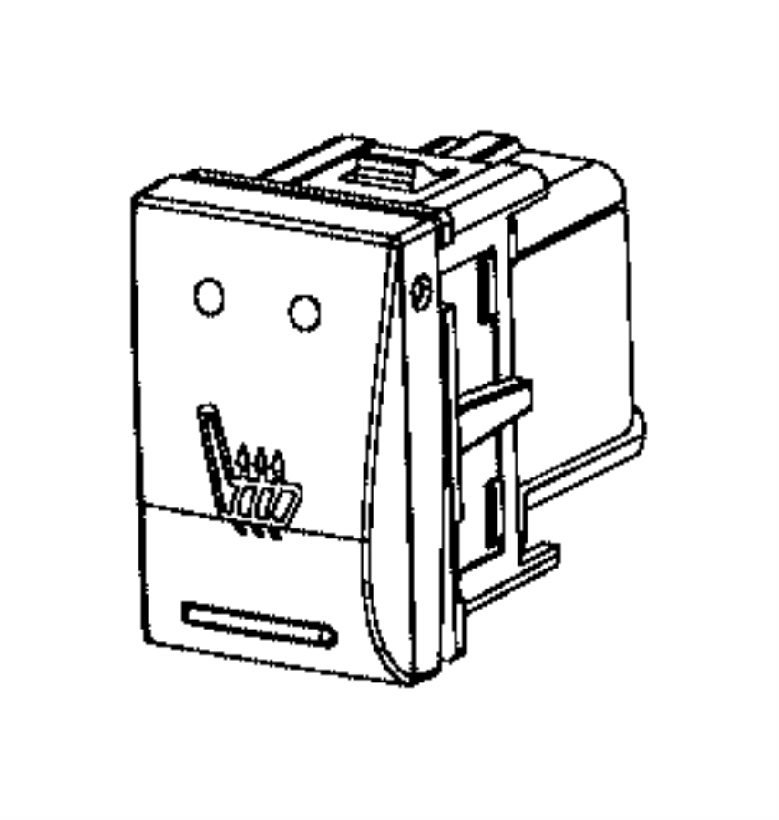 View 68256686AA Seat Heater Switch Full-Sized Product Image