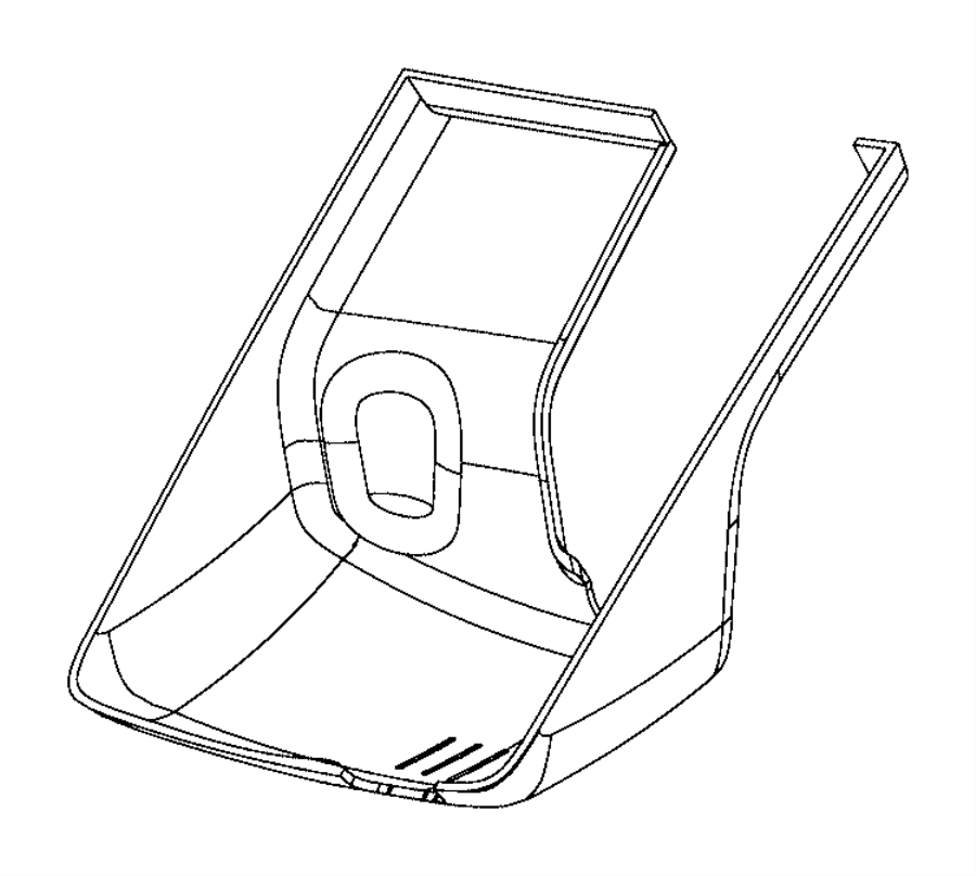 View 68213402AA COVER. Mirror. Lower. Export.  Full-Sized Product Image