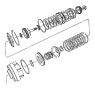 View THRUST BEARING. Front, Input Clutch.  Full-Sized Product Image