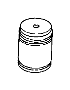 View PISTON. Accumulator, Used for: 2nd and 4th Accumulator.  Full-Sized Product Image