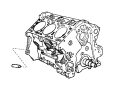 View DOWEL, DOWEL PIN. Block To Clutch Housing. Cylinder Block To Clutch Housing, Cylinder Block To Transmission, Cylinder Head To Block, Engine Block To Transmission, Left Cylinder Head, Mounting, Mounting Left Side, Mounting Right Side, Right Cylinder Head.  Full-Sized Product Image