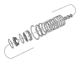 Image of PLATE. Transmission Clutch Reaction.  [Super Track Pak], AWD. image for your 2003 Chrysler 300 M