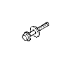 View BOLT. Hex Flange Head. M12x1.75x87.50. Damper, Damper Mounting, Damper To Crankshaft, Export, Mounting, Vibration Damper Attaching. Center.  Full-Sized Product Image