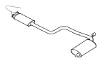 View CLAMP. Exhaust. Left Side, Muffler To Converter, Right Side.  Full-Sized Product Image